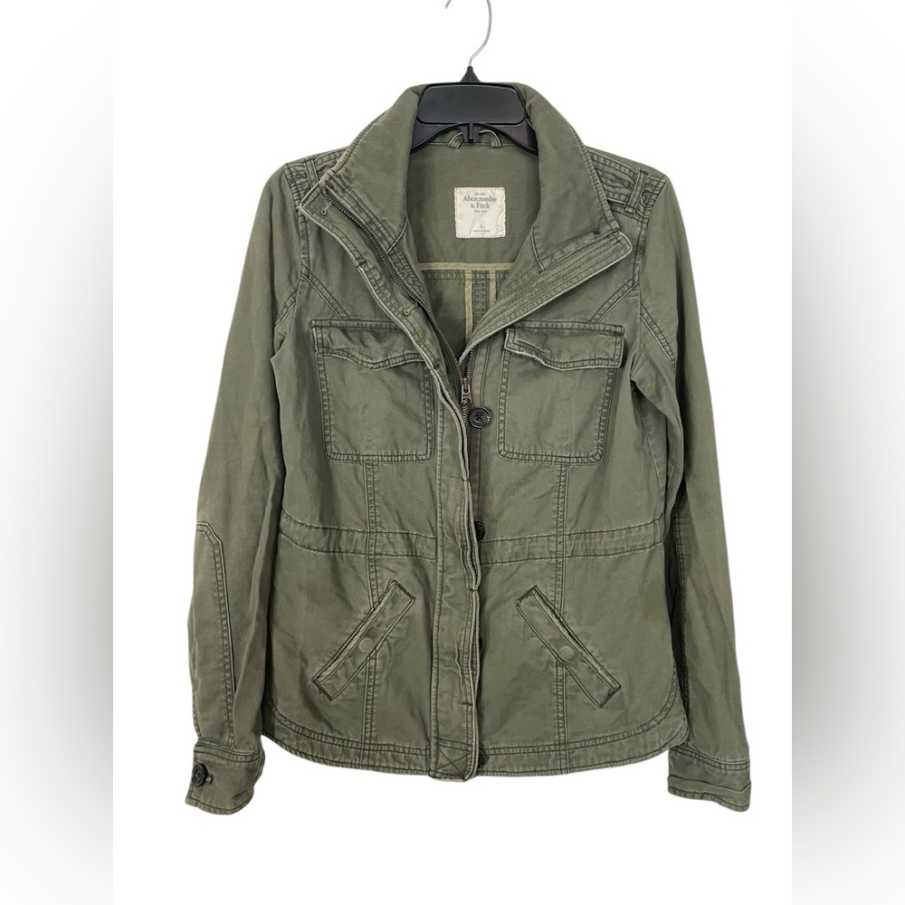Abercrombie & Fitch Utility Jacket Green Y2K Size Small
